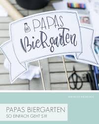 Papas Biergarten Bier Pflanzen Lettering Selbstgemacht Individuell Biergarten Geschenk Vatertag Geschenkideen
