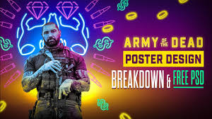 In select theaters may and on netflix may 21.from filmmaker zack snyder (300, watchmen, zack snyder's justice league), army of the dead takes place. Army Of The Dead Poster Design Breakdown And Free Psd Youtube