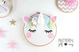 75 Magically Inspiring Unicorn Crafts Diys Foods And Gift Ideas Unicorn Crafts Unicorn Decorations Embroidery Hoop Crafts