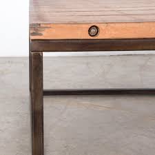 Favorite this post jul 21 ornate iron base with leather top coffee table Brickmaker Coffee Table For Sale At 1stdibs