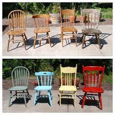 Found Mismatched Chairs At A Local Thrift Store The Furthest Right Chair Was Only 1 99 Sanded D Painted Garden Furniture Painted Patio Blue Patio Furniture