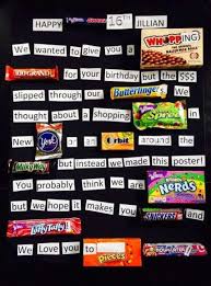 Birthday Poster Board Ideas With Candy Birthday Poster Board Ideas Friends 15 New Ideas Candy Birthday Cards Birthday Gifts For Best Friend Birthday Candy Posters