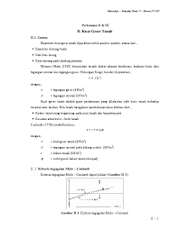 Maybe you would like to learn more about one of these? Pdf Bahan Ajar Mekanika Tanah Ii Pertemuan Ii Iii Fauzy Musliim Academia Edu
