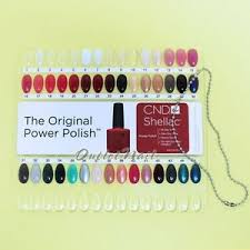 Details About Creative Cnd Shellac Salon Shades Nail Tip Color Chart Palette Colour Sample