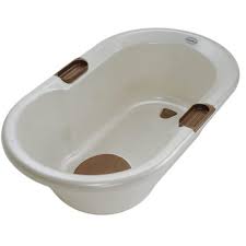 Sobald der bauchnabel des babys keine kruste mehr hat, kann das baby endlich gebadet. Lockweiler Baby Badewanne De Luxe Perl Weiss Bronze Babyartikel De