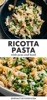 Ricotta Pasta With Peas And Leeks Recipe In 2020 Pasta With Peas Ricotta Pasta Flexitarian Recipes