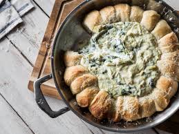 Zupfbrot Pfanne Mit Artischocken Spinat Dip Rezept Rezepte Essen Kochen Fingerfood