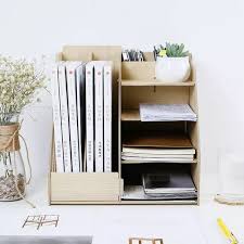 Online Shop Wood Multi Function Storage Box For Sundries Office Desk Organizer Diy Files Racks In 2020 Desk Organization Diy Desk Organization Office Desk Organization