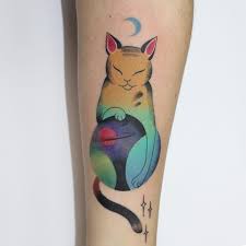 Hd cat wallpapers 1920x1080 (69+ images). Cute Cat Holding A Globe Tattoogrid Net