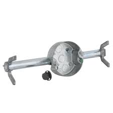 Ceiling fan boxes are elegantly designed to fit into all types of interior decorations regardless of whether you use them residentially or commercially. Raco 4 Steel Round Ceiling Fan Fixture Electrical Box And Bracket At Menards