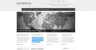 It is one of the best multipurpose joomla templates that you can get for free. Black And White Free Joomla 2 5 Template Free Joomla Templates Downloads