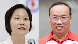 GE2025: Pertarungan satu lawan satu antara Gan Siow Huang dari PAP dan  Jeffrey Khoo dari PSP di SMC Marymount