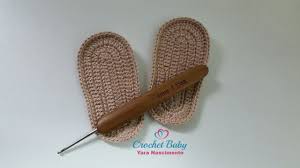 Solinha De Croche Tamanho 09 Cm Crochet Baby Yara Nascimento Youtube Sandalias De Croche Para Bebe Sapatinho De Croche Masculino Sapatinho De Croche