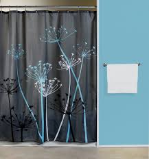 Curtain Bath Outlet Thistle Gray Blue Fabric Shower Curtain Teal Shower Curtains Gray Shower Curtains Blue Shower Curtains