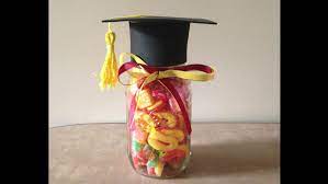 Graduation Cap Mason Jar Made For Sophia W Her Favorite Candy In It Favorite Candy Grad Parties Graduation Cap