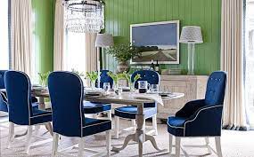 Two chairs are included with this listing. Navy Blue Dining Table And Chairs Novocom Top