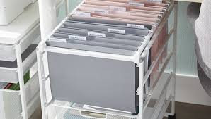 If you're not certain what replacement file bar you need to hang files in the drawer of your filing cabinet, our tutorial will guide you. File Cabinet Organization Tips Ho W To Organize A File Cabinet The Container Store