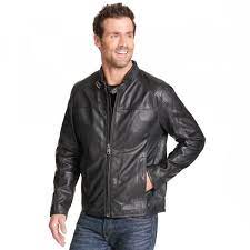 Mens Buckled Collar Leather Jacket By Hleatherjackets Collar Leather Jacket Leather Jacket Bikers Outfit