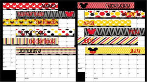 2020 2021 Printable Mickey Mouse Disney Themed School Etsy Mickey Mouse Printables Disney Calendar Mickey Mouse
