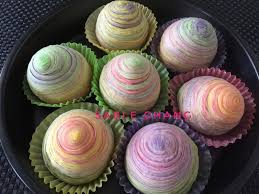 彩色蛋黃酥by mei mei chang receita receitas bolo anko