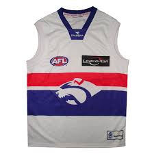 Indigenous western bulldogs guernseys are being auctioned off! New Afl Western Bulldogs Football Jumper Guernsey Youth Sizes 8 10 12 Free Socks Ebay