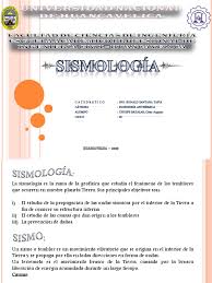 Somos una organización sin fines de lucro, dedicados a entregar información de. Sismologia Temblores Sismologia