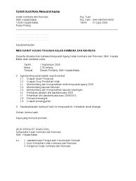 Tajuk minit mesyuarat (catatkan nama mesyuarat) 2. Contoh Surat Notis Mesyuarat Agung2