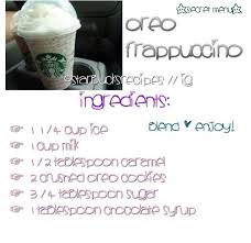 Pin By Jessica Daniels On Drinks Starbucks Recipes Starbucks Drinks Recipes Oreo Frappuccino
