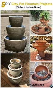 5 Diy Terra Cotta Clay Pot Fountain Projects Picture Instructions In 2020 Diy Garden Fountains Diy Water Fountain Diy Garden Projects