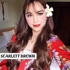 SCARLET BROWN SCARLETT BROWN sesuai untuk semua majlis . Dengan colour  brown yang agak gelap , corak yang tidak keterlaluan , dan yang paling  penting SCARLETT BROWN tanpa ring tau . So