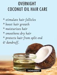 Here's every way coconut oil can be your one stop shop for having great skin and hair. Overnight Hot Coconut Oil Hair Mask The Indian Spot