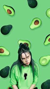 Aguacate Cosas Animadas Reina Reina Del Aguacate Billieee Billie Eilish Billie Cartoon Wallpaper