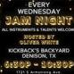 Open Mic JAM Night at Kickback’s Backyard event image