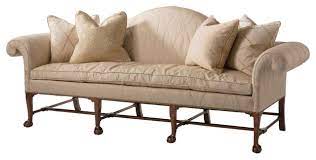 This is a custom camelback sofa with a curved humpback. Irish Camelback Sofa 95 Traditional Sofas By English Georgian America Houzz