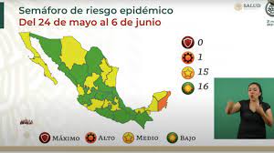 Semaforo Covid 16 Estados En Verde 15 En Amarillo Y 1 En Naranja