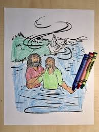 The spruce / miguel co these thanksgiving coloring pages can be printed off in minutes, making them a quick activ. Jesus Is Baptized Coloring Page
