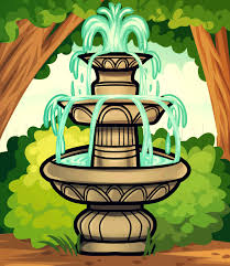 Isn T This Water Fountain Beautiful Whenever I Get A Chance I Love Watching The Stream Of Water Flow From The Very Beautiful Water Fountain Fountain Drawings