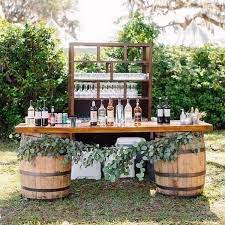 20 Rustic Country Wedding Drink Bar Ideas Wedding Drink Bar Fall Wedding Drinks Wedding Drink Station
