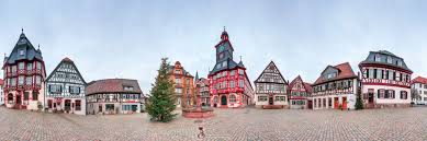 Historisches Pixelartistin Marktplatz Heppenheim Bergstrasse Panorama Panorama Heppenheim Marktplatz Bergstrasse Fachwerk Historisch Fachwerk Architektur