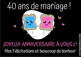 Anniversaire 40 Ans Mariage - Texte Noces D'émeraude Touchant Et Humour