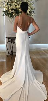Tamora Kelly Faetanini Backless Wedding Dress Trumpet Wedding Dress Wedding Dress Low Back