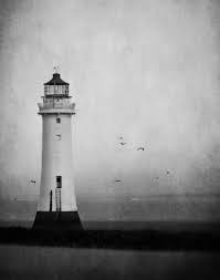 Black And White Lighthouse Perch Rock Lighthouse Beautiful Lighthouse Lighthouse Black And White Aesthetic