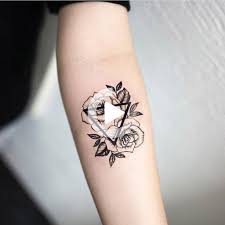 Maybe you would like to learn more about one of these? Geometric Roses Forearm Tattoo Ideas For Women Small Triangle Flower Arm Tat Rosas Negras Small Forearm Tattoos Small Flower Tattoos Forearm Tattoos