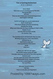 For A Coming Extinction Poetry Foundation Climate Change Biodiversity