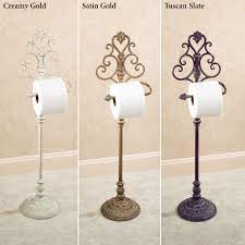 Use soap and water to clean and dry with soft cloth after every use. Aldabella Metal Toilet Paper Stand