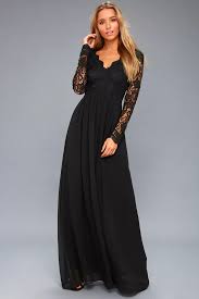 Awaken My Love Black Long Sleeve Lace Maxi Dress In 2020 Long Sleeve Lace Maxi Dress Long Sleeve Lace Dress Long Sleeve Bridesmaid Dress