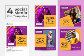 The world's best free ux&ui resource site, you can download the free mockup, wireframe kits, ui kits, fonts, icons, logo, presentation, theme, templates, textures, backgrounds and more here. Social Media Post Template Vol 50 Graphic By Dendysign Creative Fabrica