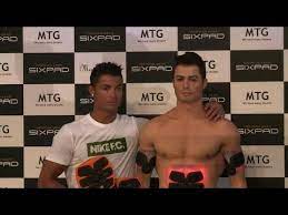Cristiano Ronaldo meets near-nude clone in Tokyo - YouTube