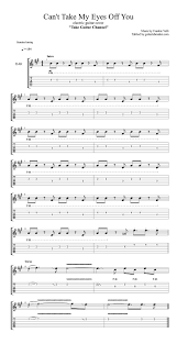 Can T Take My Eyes Off You Electric Guitar Tab Pdf Guitar Tab Guitar Pro Tab Download Electric Guitar Guitar Tabs Songs Guitar Tabs Electric Guitar Tabs