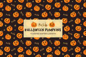 Projects & inspiration · military discount · buy online & pick up Free Halloween Pumpkins Vector Seamless Pattern Creativetacos